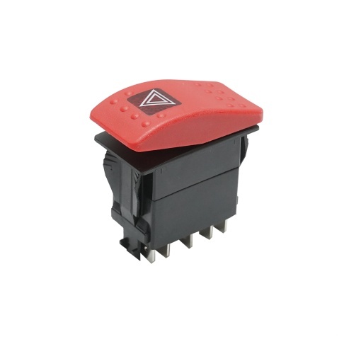 Intrerupator avarii 12V, 6 pini JCB 3CX, 4CX cod OEM 701/60003, 115/B50015 - Img 5