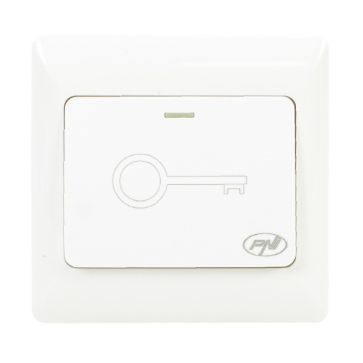 Intrerupator de acces incastrabil PNI PB101, contact iesire NO/COM, max. 36V 3A, alb - Img 4