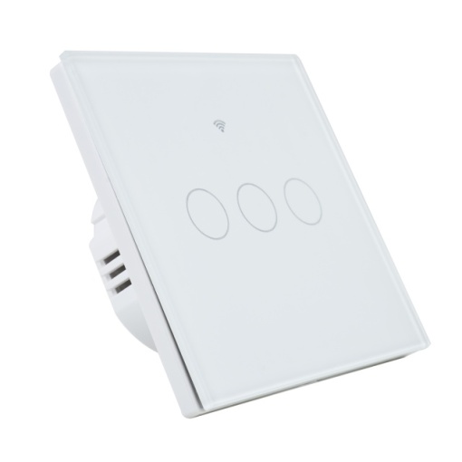 Intrerupator inteligent triplu cu touch PNI SafeHome PT303 WiFi, 10A, comanda prin internet, aplicatie de mobil Tuya Smart, integrare in scenarii si automatizari smart cu alte produse compatibile Tuya - Img 3