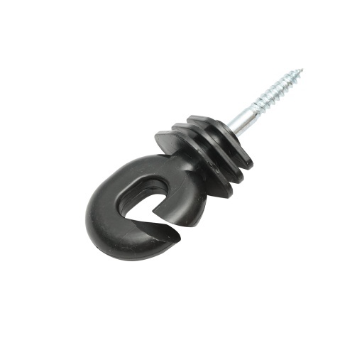 Izolator compact negru fi 5.9mm 111x40mm gard electric Mezofarm - Img 3