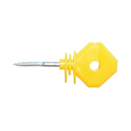 Izolator premium tip romb galben pentru gard electric Breckner Germany - Img 2