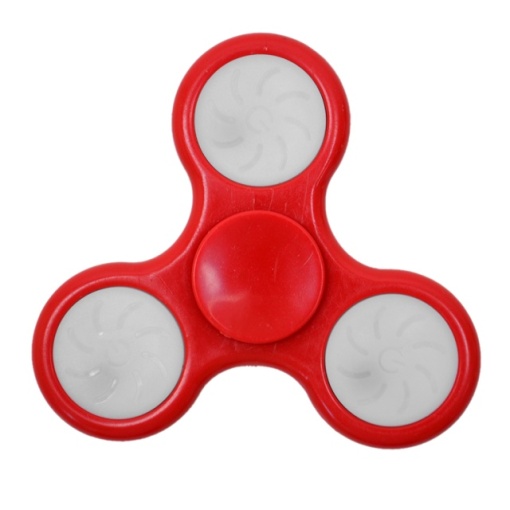 Jucarie antistres spinner PNI Speedy Red LED culoare rosu cu lumini LED - Img 5