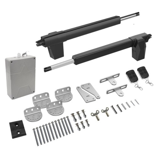 Kit automatizare porti batante PNI MAB500S cu 2 motoare, telecomenzi si panou de control, greutate porti max. 500 Kg, cu limitator de cursa - Img 2