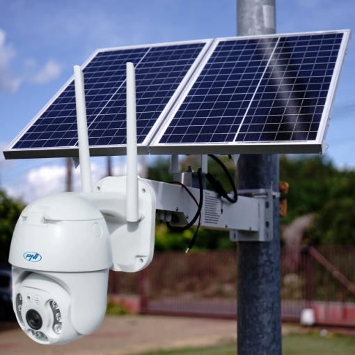 Kit camera supraveghere video PNI IP65 live PTZ 5MP, GSM 4G + Panou solar fotovoltaic PNI PSF6020 - Img 4