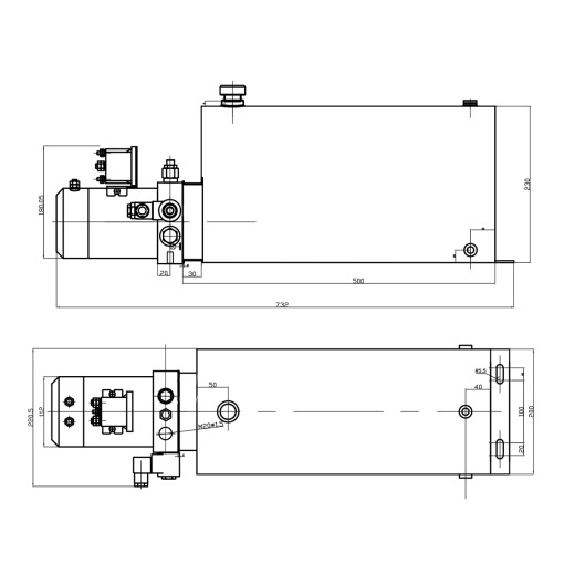 Kit complet instalatie basculare cilindru, suport metalic si pompa 7T Breckner Germany - Img 15