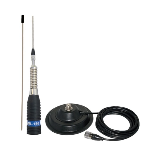 Kit statie radio CB TTi TCB-550 EVO, VOX, Filtru NB, 12-24V cu antena PNI ML160 cu magnet inclusa - Img 3