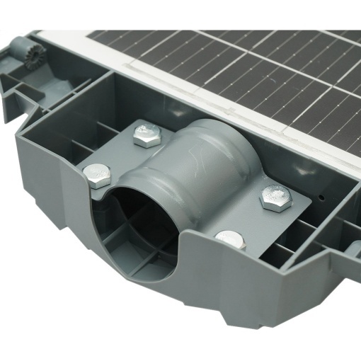 Lampa solara LED iluminat stradal 300W cu panou solar 20W, baterie LiFePO4 15000mAh, senzor miscare, telecomanda, prindere stalp IP65 Breckner Germany - Img 12