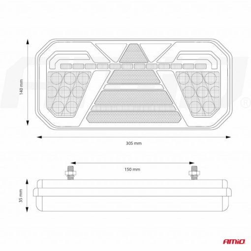 Lampa stop LED , cu semnalizare dinamica . STANGA - Img 4