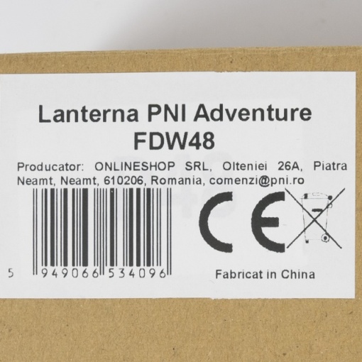 Lanterna PNI Adventure FDW48 cu LED, aluminiu, acumulator 3000 mAh, cu incarcator acumulator inclus, negru - Img 6