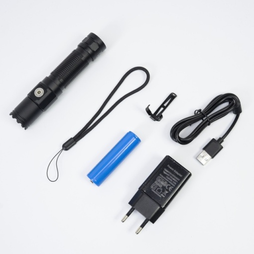 Lanterna PNI Adventure FNTW21 cu LED, 1200lm, aluminiu, acumulator 3000 mAh, incarcare magnetica, IP67 - Img 7