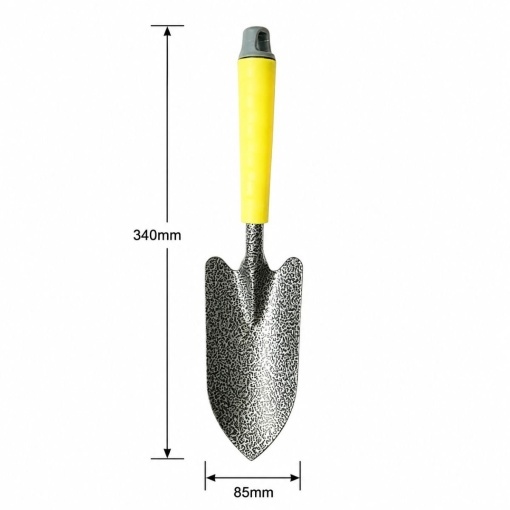 Lopatica gradina otel carbon cu varf ascutit 85x340mm, maner ergonomic PP Crownman - Img 2
