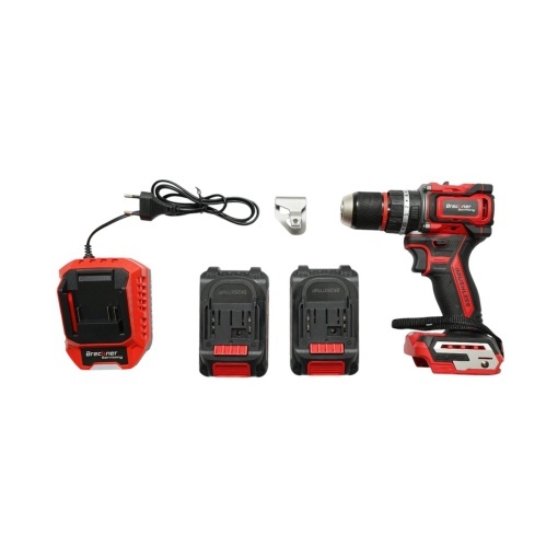 Masina de gaurit si insurubat cu percutie 500W, 2 acumulatori 21V, 1.5Ah Li-ion, LED, Brushless, 50Nm, mandrina 13mm, 0-500/1600rpm Breckner Germany - Img 4