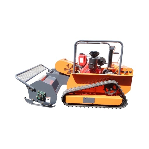 Masina de tuns iarba cu telecomanda pe senile, motor diesel 12.5CP, 499cc, latime de taiere 1200mm THOR - Img 3
