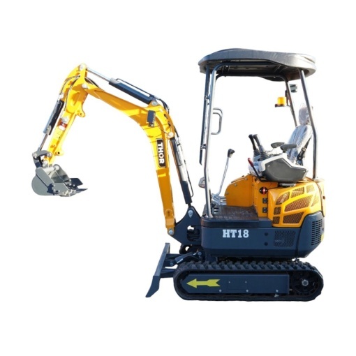 Mini excavator 1.8T pe senile cu semicabina, motor diesel Laidong 25CP, adancime sapare 2050mm, 3 cupe incluse 170/440/780mm THOR - Img 3