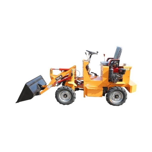 Mini incarcator frontal articulat 800kg 4x4, motor diesel 25CP, capacitate ridicare 400kg, latime cupa 1000mm THOR - Img 2