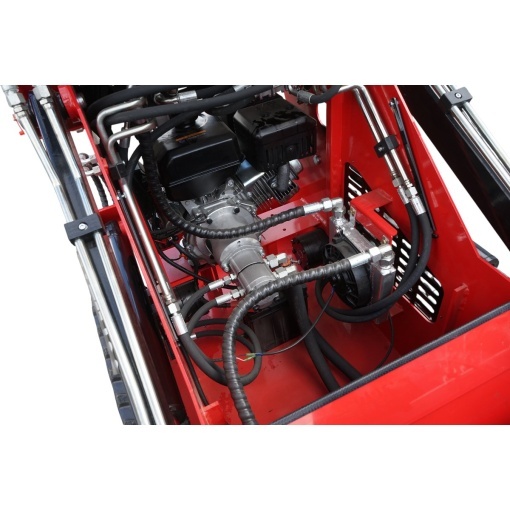 Mini incarcator frontal pe senile, motor benzina 15CP, 420cc, capacitate ridicare 300kg, volum cupa 0.15m3 THOR - Img 12