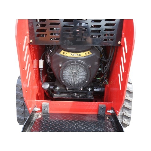 Mini incarcator frontal pe senile, motor benzina 23CP, 739cc, capacitate ridicare 350kg, volum cupa 0.15m3 THOR - Img 7
