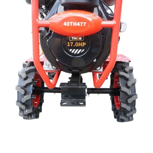 Minitractor agricol 4x4 diesel 17CP, 531cc, 3+1 viteze, 2 cutii de viteze, pornire electrica/manuala, latime lucru 1050mm cu freza, rarita, roti metalice, picior sprijin THOR - Img 10