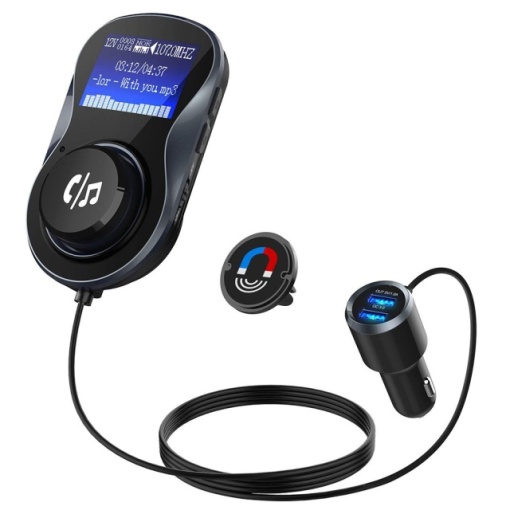 Modulator FM PNI Valentine F800 Bluetooth, MP3 player, transmitator FM, slot micro SD, dual USB, QC3.0