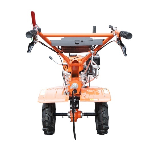Motocultor 7.5CP cu freza 100cm, motor benzina 4 timpi 212cc OHV, viteze 2+1, transmisie pinioane, roti 4.00-8 Breckner Germany - Img 6