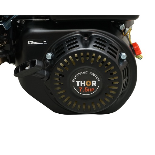 Motor pe benzina cu fulie 7.5CP, 4 timpi, ax cu pana 20mm, 212cc pornire sfoara THOR - Img 6