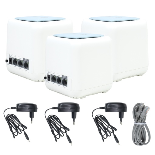 Pachet sistem Mesh Wi-Fi PNI GB1200 Gigabit si 1bc Cablu de retea plat S/STP CAT8 PNI U8015W 1.5m - Img 7