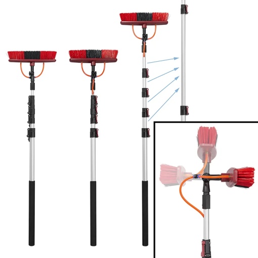 Perie de spalat Heavy Duty cu maner telescopic reglabil (166–700 cm), dotata cu dozator de sapun - Img 4