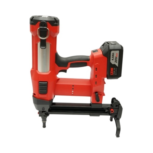 Pistol de batut cuie in beton si metal cu acumulator 20V, 4Ah Li-ion, LED, brushless, 100 Joule, cuie 15-40mm, diametru 2.7-3mm, magazie 33 cuie Breckner Germany - Img 10