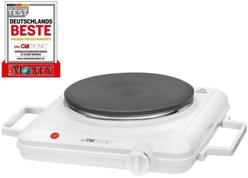 Plita electrica, Clatronic, EKP 3582, 1500W, Indicator luminos, Alb - Img 2