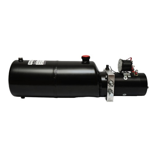 Pompa basculare 12V, 1.6kW 160 bar cu rezervor metalic 10L Breckner Germany - Img 2