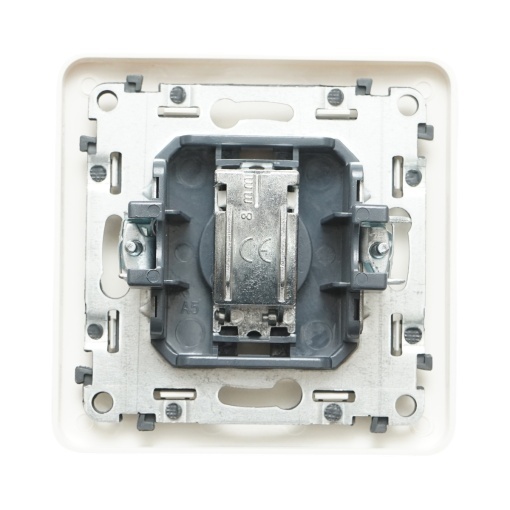 Priza TV alba incastrata PC 80x80mm - Img 3