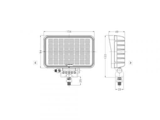 Proiector 40 LED-uri OSRAM 40W - Img 7