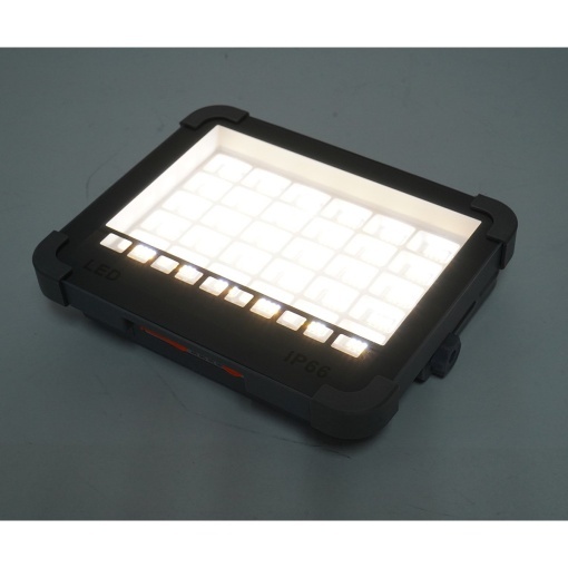 Proiector LED portabil 100W cu panou solar 3W, baterie 3600mAh, 6 moduri de iluminare, magnet, carlig, USB Power Bank 210x170x55mm Breckner Germany - Img 12