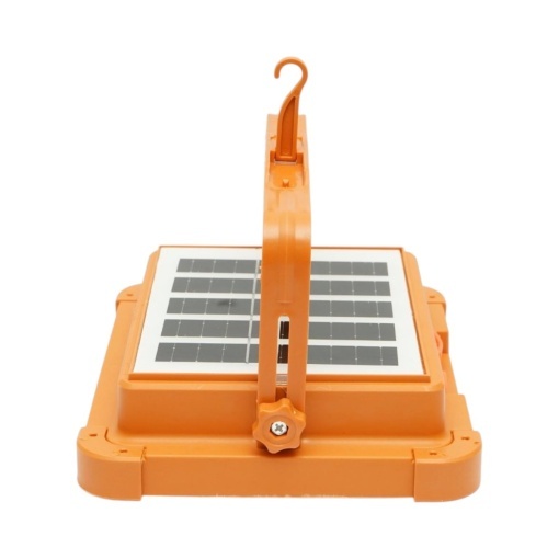 Proiector LED portabil 200W cu panou solar 3W, baterie 12000mAh, 6 moduri de iluminare, magnet, carlig, USB Power Bank Breckner Germany - Img 4
