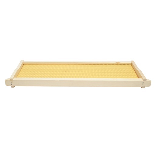 Rama stup din lemn cu fagure din plastic tip Dadant 483x448x159mm - Img 3