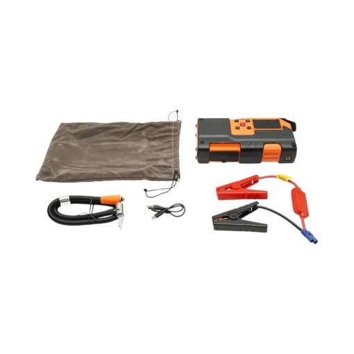 Robot pornire auto cu compresor aer portabil digital 150PSI, 12V, 120W, baterie Li-ion 8000mAh, Power Bank, lanterna LED, port USB/USB-C Breckner Germany - Img 4