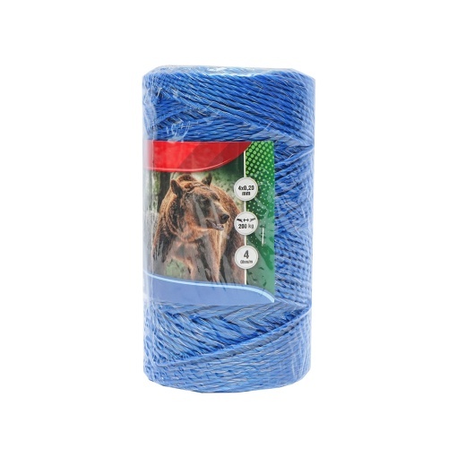 Rola fir albastru 250m 4 x 0.2mm 4 Ohm/m 200 kg gard electric - Img 2