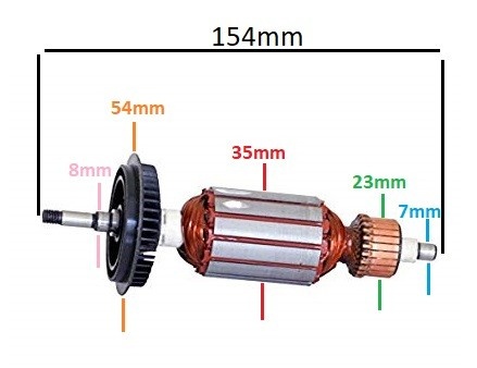 Rotor flex compatibil Bosch GWS 6-100 - Img 3