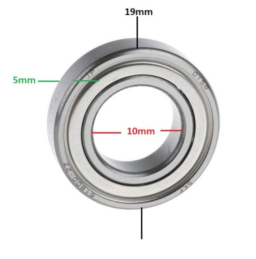 Rulment roata masina tuns gazon Husqvarna (61800- 2Z) - Img 2