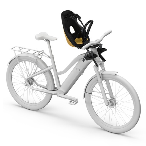Scaun pentru copii, cu montare pe bicicleta in fata - Thule Yepp Nexxt 2 Mini Front mounted, Burnished Yellow - Img 5