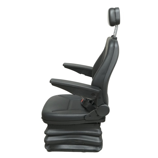 Scaun universal reglabil pe inaltime si greutate 40-120Kg, cotiere si spatar rabatabil 50-90° pentru tractor, utilaje agricole, industriale, stivuitor - Img 2