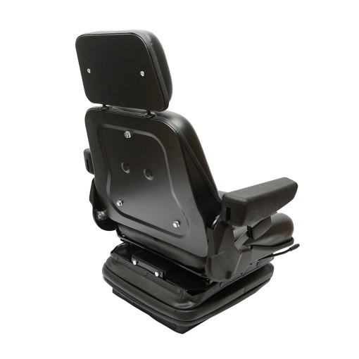 Scaun universal reglabil pentru tractor cu centura de siguranta, cotiere si suspensie mecanica 830x610mm - Img 5