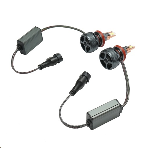 Set 2 becuri auto LED H11, 60W, 12-36V lumina alb rece - Img 4