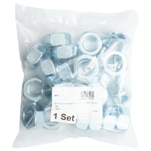 Set 25 piulite hexagonale M27 DIN 934-8.8 - Img 2