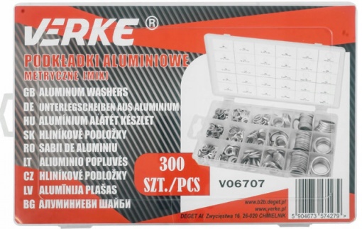 Set 300 buc Saibe de aluminiu VERKE - Img 2