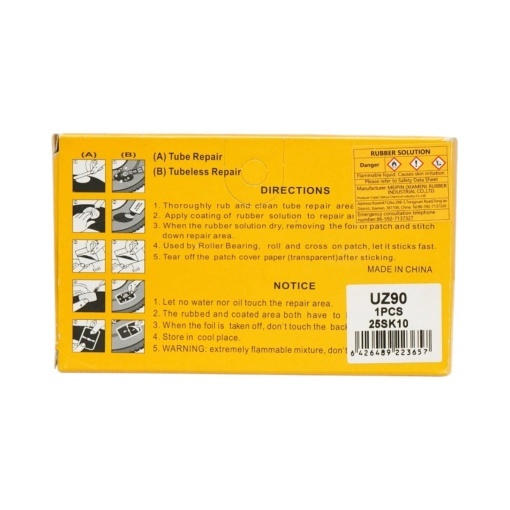 Set 8 petice ovale vulcanizare anvelope si camere de aer 50x100mm + 1 tub adeziv 20ml - Img 5