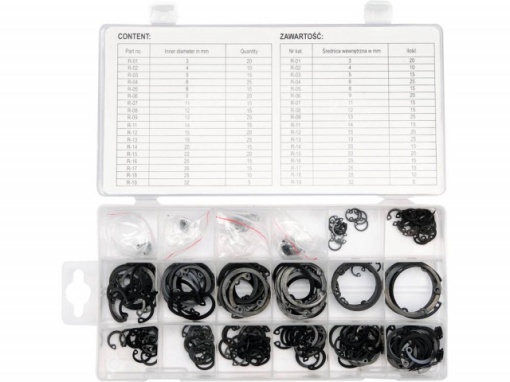 Set coliere ZEGGER interior, 300 buc YATO - Img 2