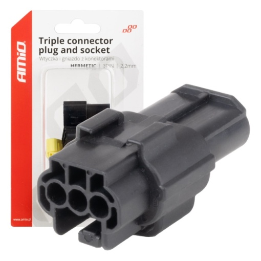 Set conector stecher si priza 3 PIN 2.2mm