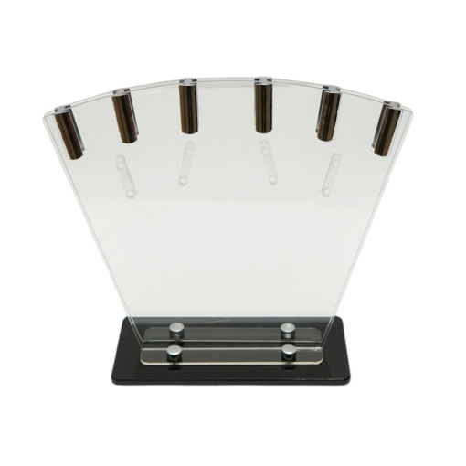 Set cutite bucatarie 7 piese cu suport acrilic si dispozitiv ascutit, lama otel 3Cr13, maner PP Breckner Germany - Img 4