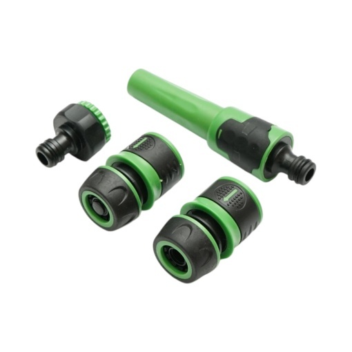 Set duza de stropit reglabila cu adaptor robinet 1/2-3/4 inch, 2 conectori rapizi pentru furtun gradina 1/2 inch Breckner Germany - Img 4